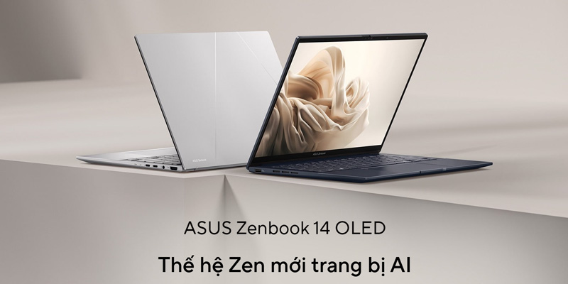 LAPTOP ASUS ZENBOOK 14 OLED UX3405MA-PP588W ULTRA 5 125H/16GB/512GB/INTEL ARC GRAPHICS/LCD 14INCH 3K 120HZ (BẠC) - BH 8/2026 Laptop Asus Zenbook 14 OLED UX3405MA-PP588W (Ultra 5 125H, Arc Graphics, Ram 16GB LPDDR5X, SSD 512GB, 14 Inch OLED 3K 120Hz 100% DCI-P3)