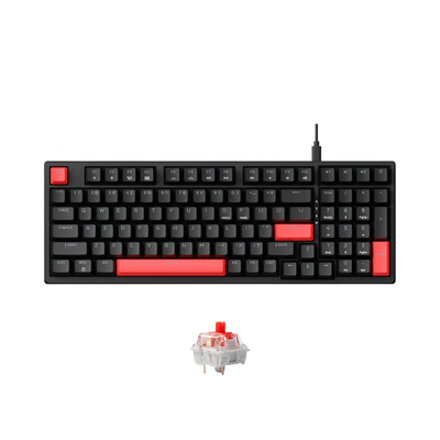 Lemokey X5 Red Blacklight cho cảm giác gõ êm ái, chính xác