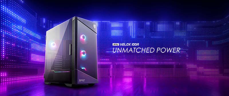 msi mpg velox 100r 01 MSI MPG VELOX 100R Tempered Glass - Mid Tower Case
