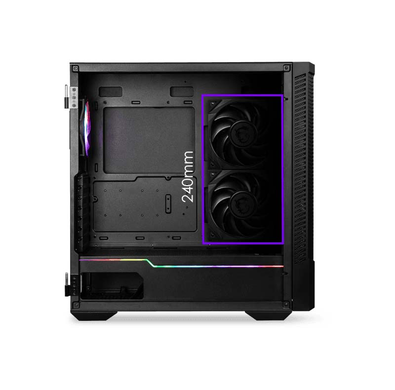 msi mpg velox 100r 03 MSI MPG VELOX 100R Tempered Glass - Mid Tower Case