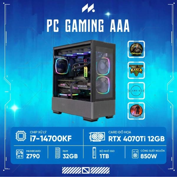 PC Gaming AAA I7 4070Ti