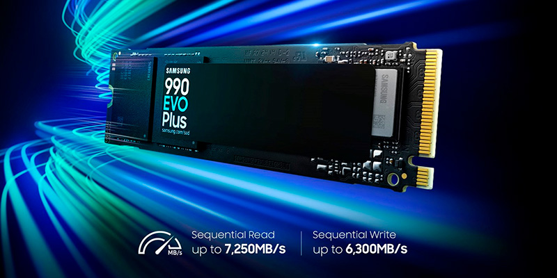 SSD Samsung 990 EVO Plus 2TB PCIe 4.0 x4 / PCIe 5.0 x2 NVMe V-NAND M.2