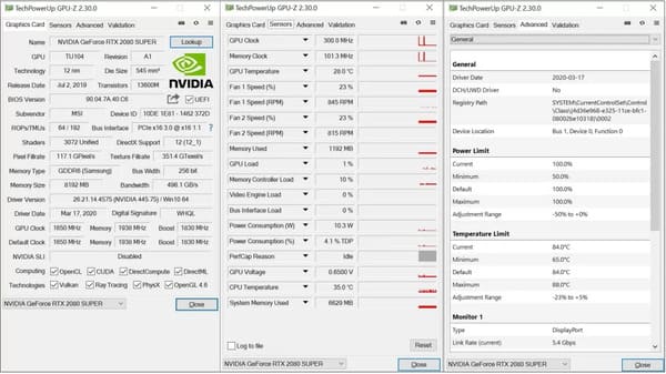 Sử dụng GPU-Z để kiểm tra cấu hình máy tính xách tay, PC