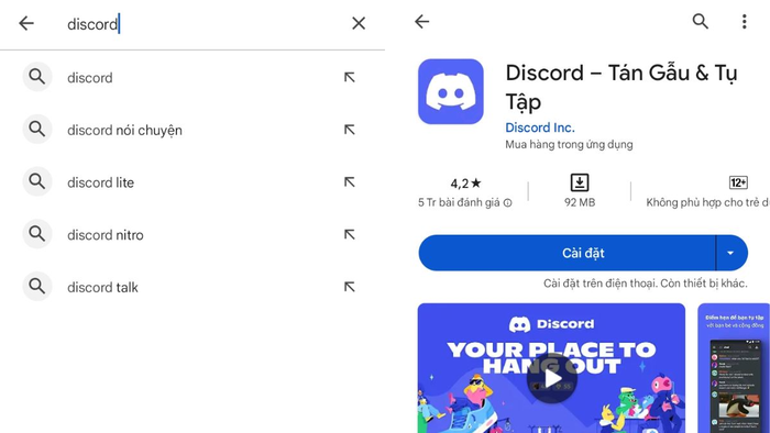 Tải Discord trên điện thoại