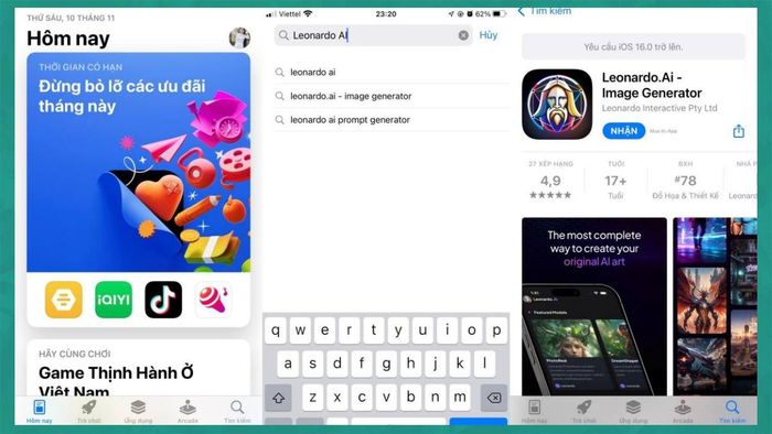 Tải và sử dụng app Leonardo AI trên điện thoại