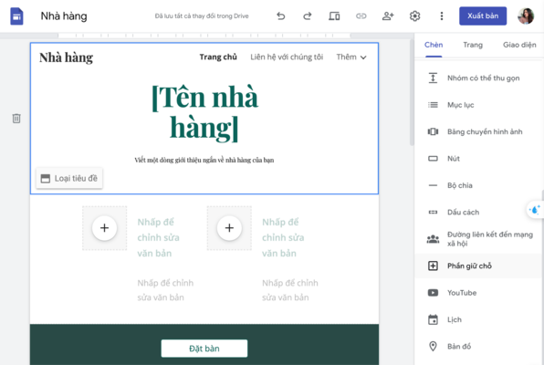tạo google site​