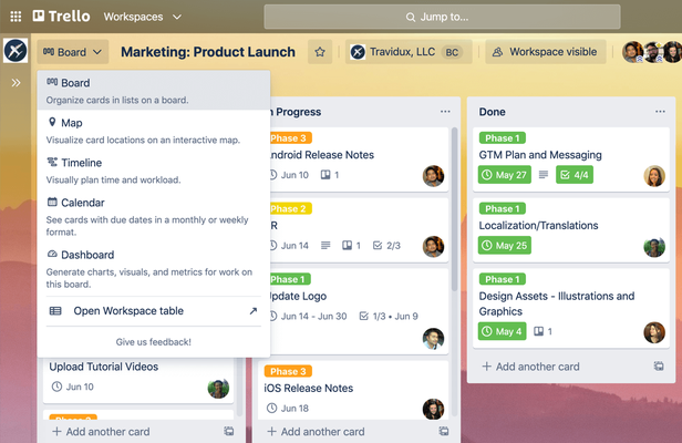Trello giúp dễ dàng quản lý và theo dõi dự án