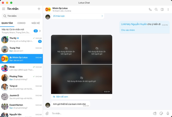Ứng dụng Lotus Chat