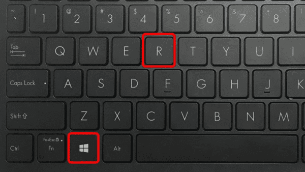 Vào Run và hấn vào tổ hợp phím Windows + R