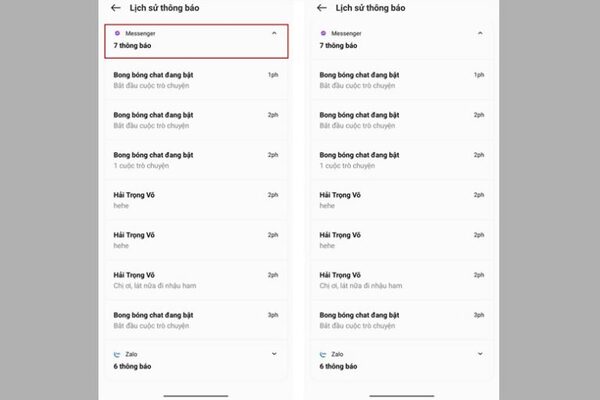 Xem tin nhắn thu hồi trên điện thoại Realme
