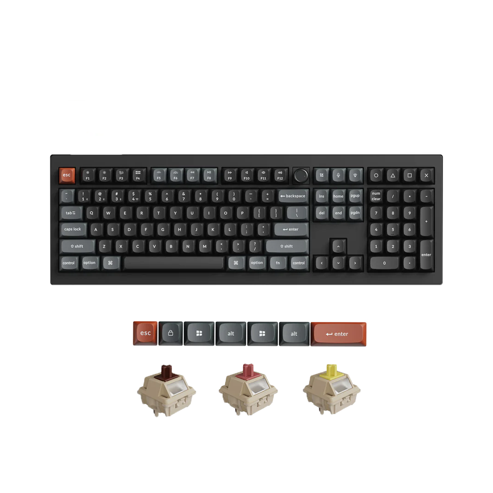 Bàn phím cơ không dây Keychron V6 Ultra 8K ZMK RGB Hotswap (Keychron Sw)
