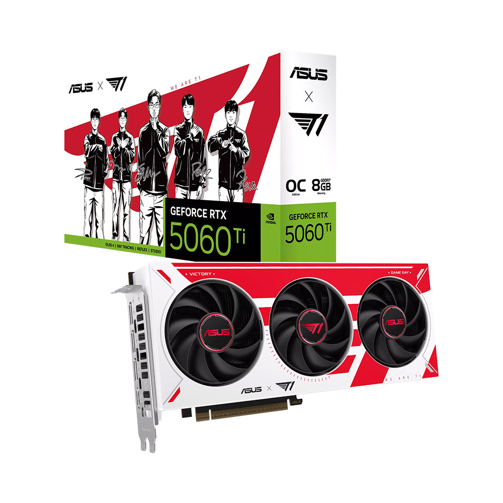 VGA ASUS T1 GeForce RTX 5060 Ti 8GB GDDR7 OC Edition