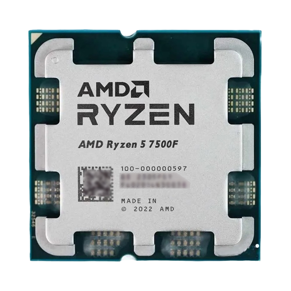 CPU AMD Ryzen 5 7500F Up to 5GHz 6 cores 12 threads 32MB 100-000000597 (Tray New AMD VN)