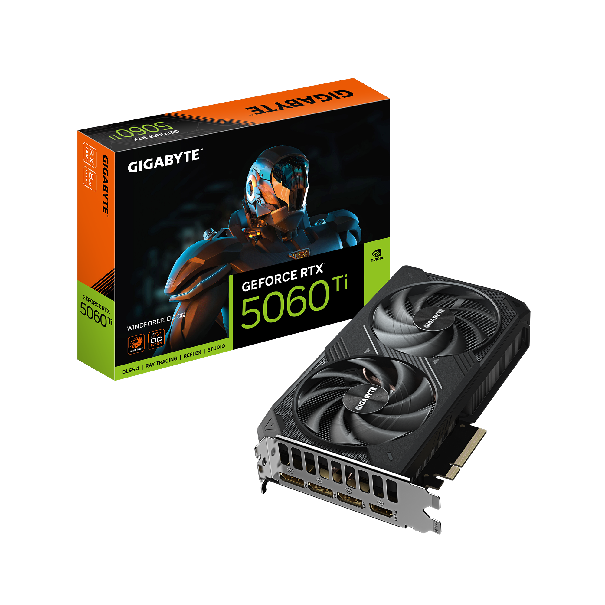 VGA Gigabyte GeForce RTX 5060 Ti WINDFORCE OC 8GB GDDR7