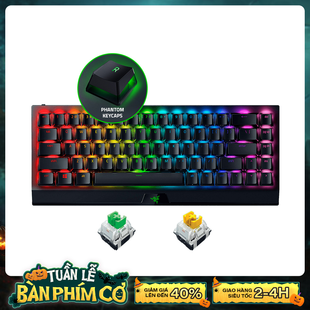 [Phantom Edition] Bàn phím cơ không dây Razer BlackWidow V3 Mini HyperSpeed Phantom Edition