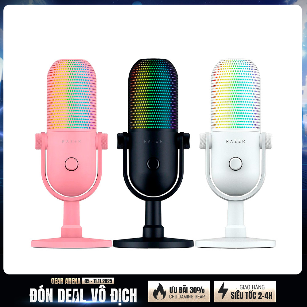 Thiết bị Stream Microphone Razer Seiren V3 Chroma