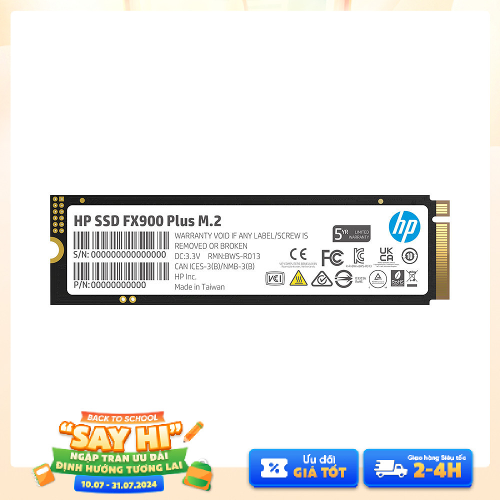 SSD HP FX900 Plus 2TB M.2 PCIe 4.0 x4 NVMe 7F618AA