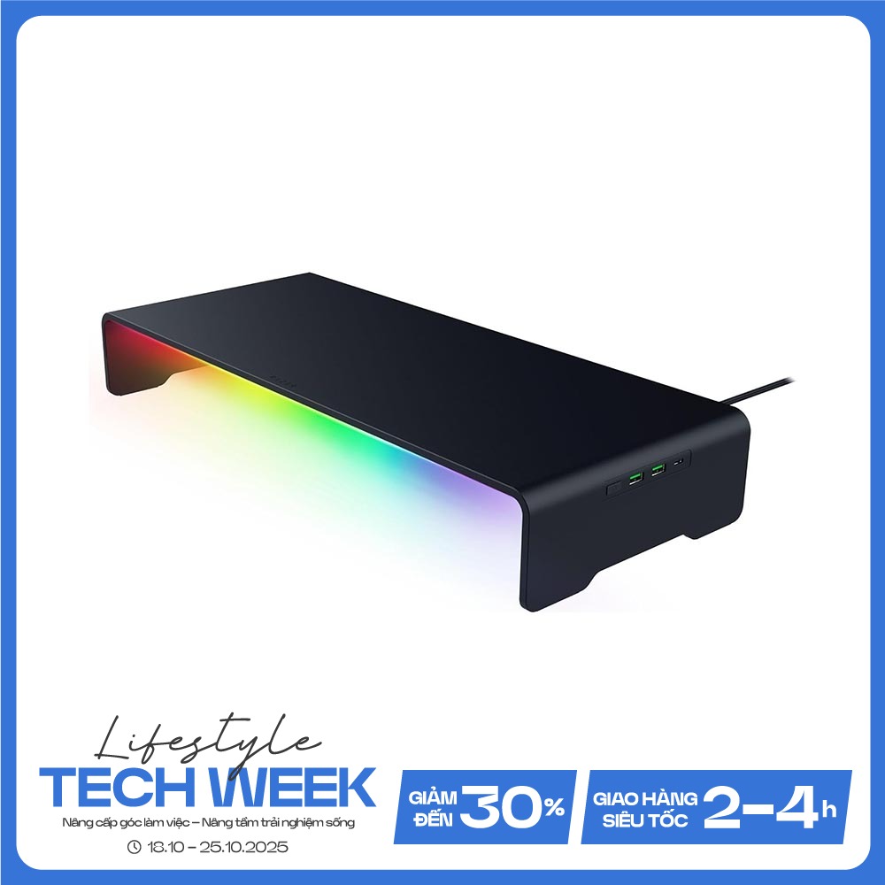 Kệ màn hình Razer Monitor Stand Chroma 4 Port USB RC21-02320100-R3M1