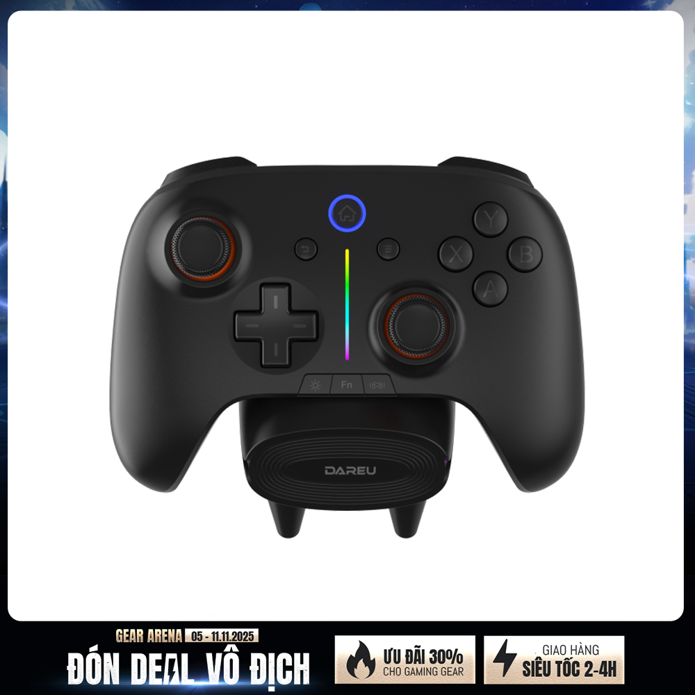 Tay cầm chơi game không dây Dareu H106 Pro Multi Mode with Charging Dock