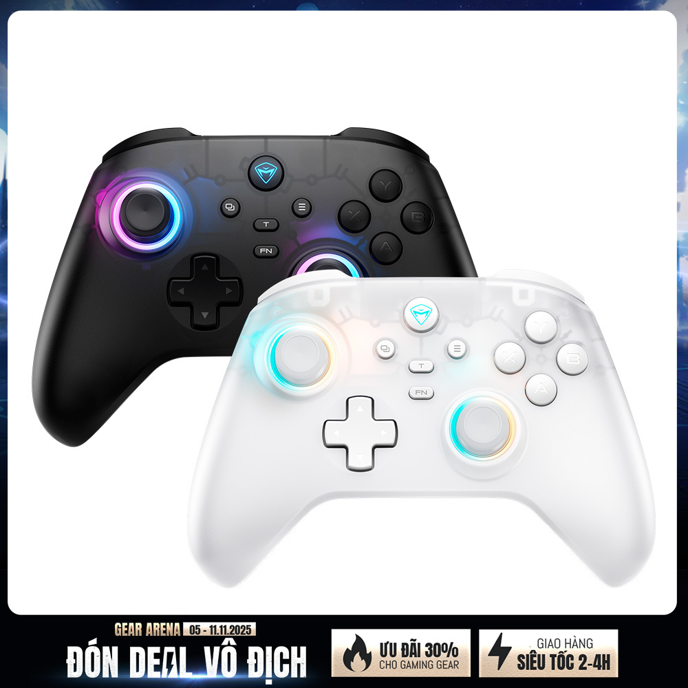 Tay cầm chơi game không dây Machenike G3 V2 Tri Mode with Charging Dock