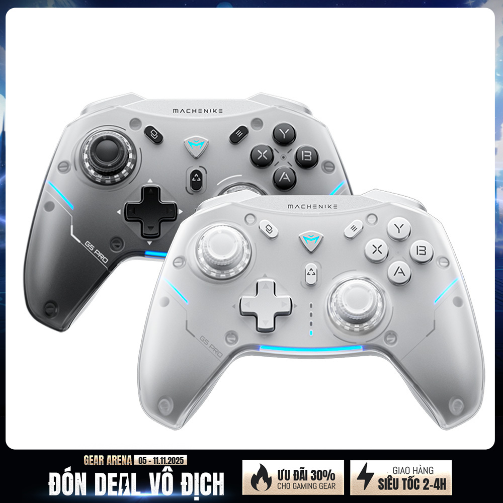 Tay cầm chơi game không dây Machenike G5 Pro Hall Effect Tri Mode Mecha Tactile Button
