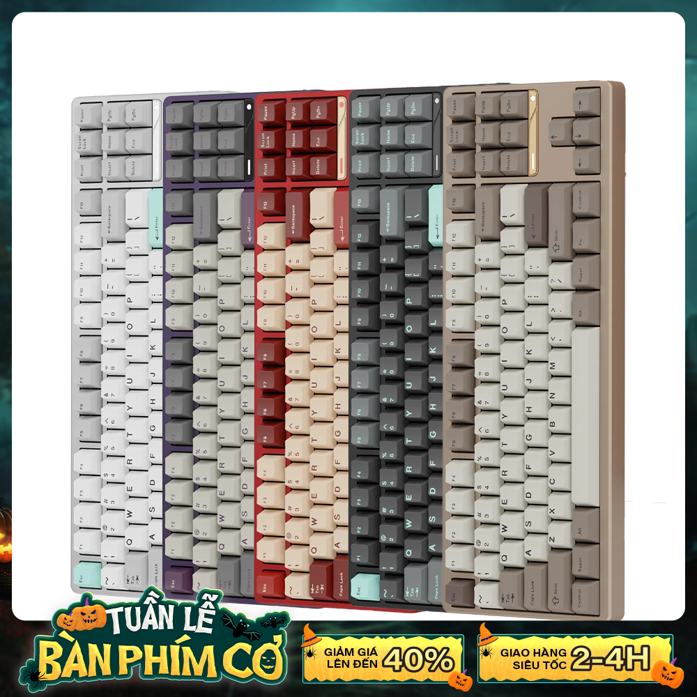 Bàn phím cơ không dây Evoworks Evo 80 RGB Hotswap (Keygeek Oat Sw)