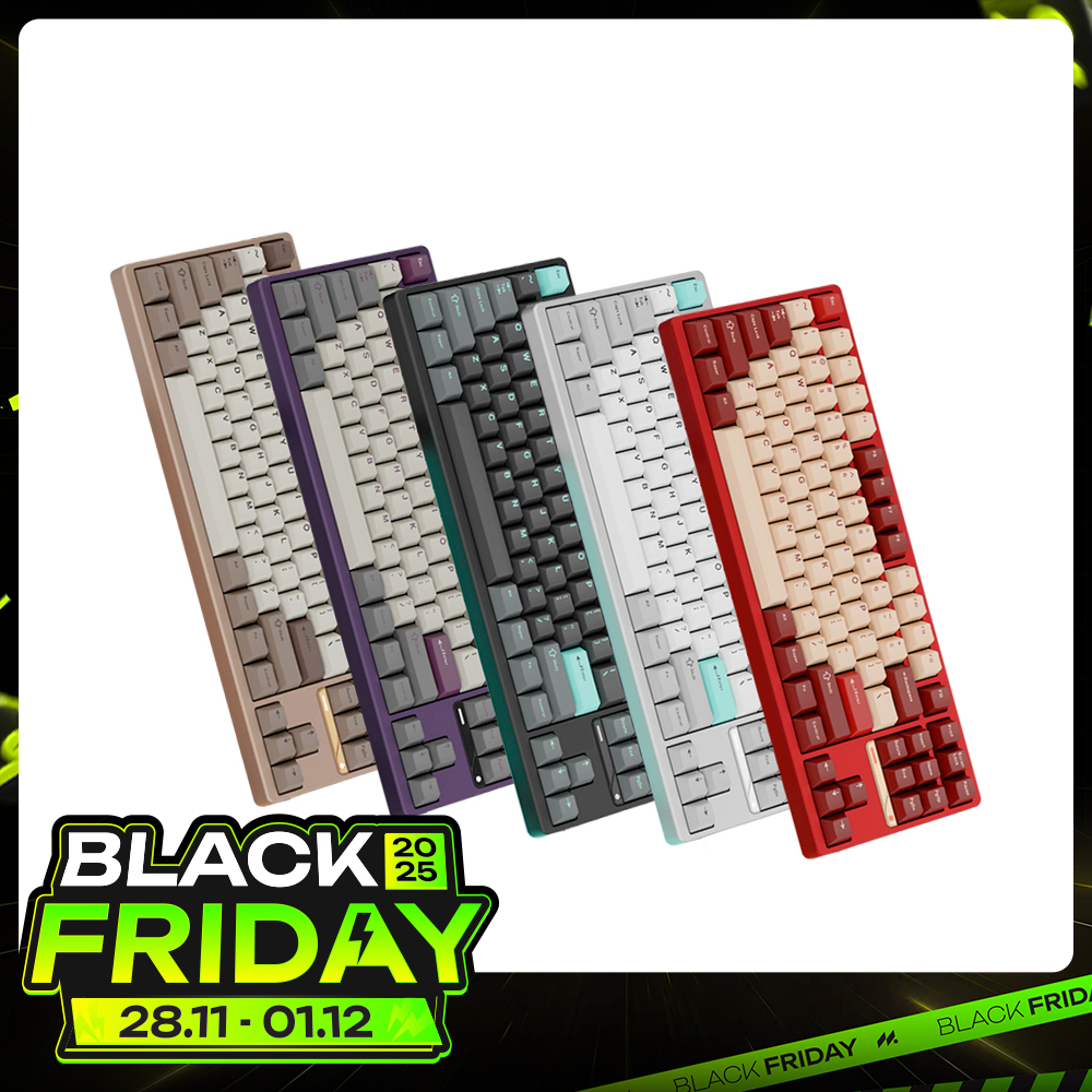 Bàn phím cơ không dây Evoworks Evo 80 RGB Hotswap (Keygeek Oat Sw)