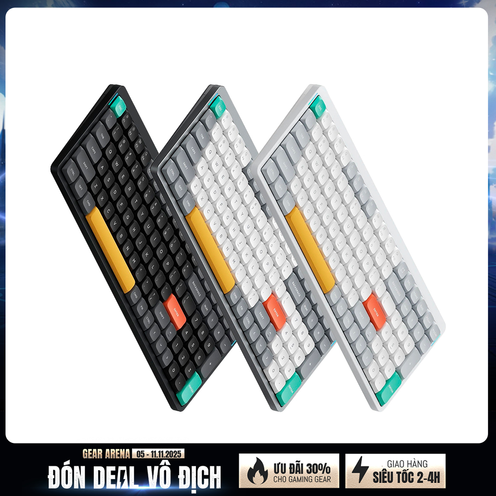 Bàn phím cơ không dây Nuphy Air96 V2 RGB Hotswap (Nuphy Sw)