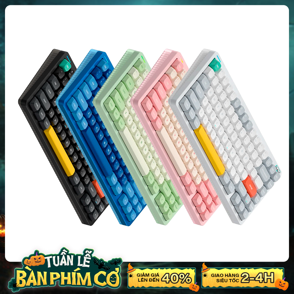 Bàn phím cơ không dây Nuphy Halo75 V2 RGB Hotswap (Nuphy Sw)