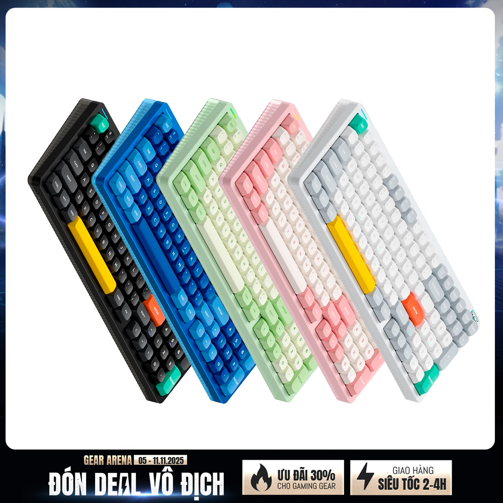 Bàn phím cơ không dây NuPhy Halo96 V2 RGB Hotswap (Nuphy Sw)