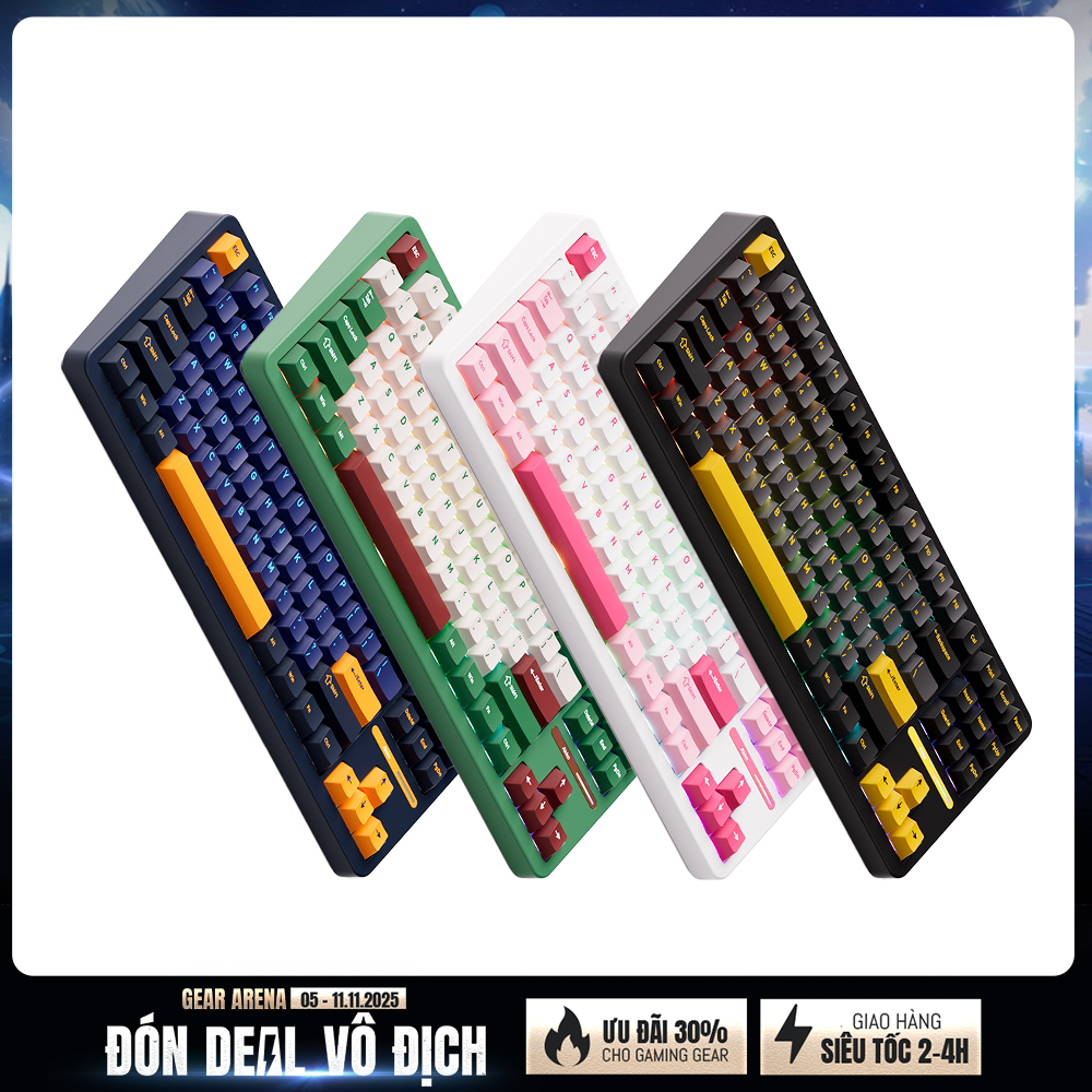 Bàn phím cơ không dây AKKO TAC87 Multi Mode RGB Hotswap (AKKO Sw)