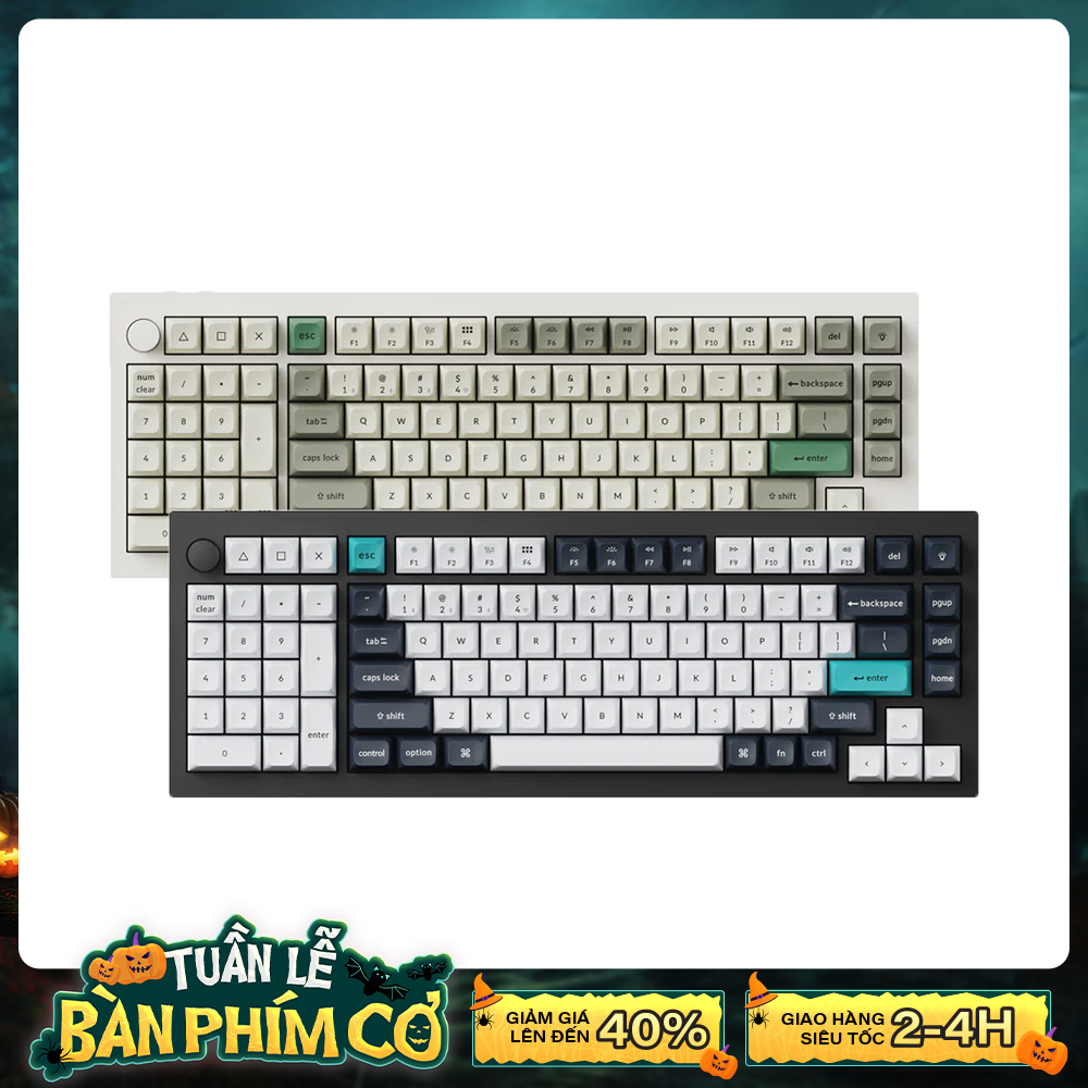 Bàn phím cơ không dây Southpaw Keychron Q12 Max RGB Hotswap (Gateron Sw)