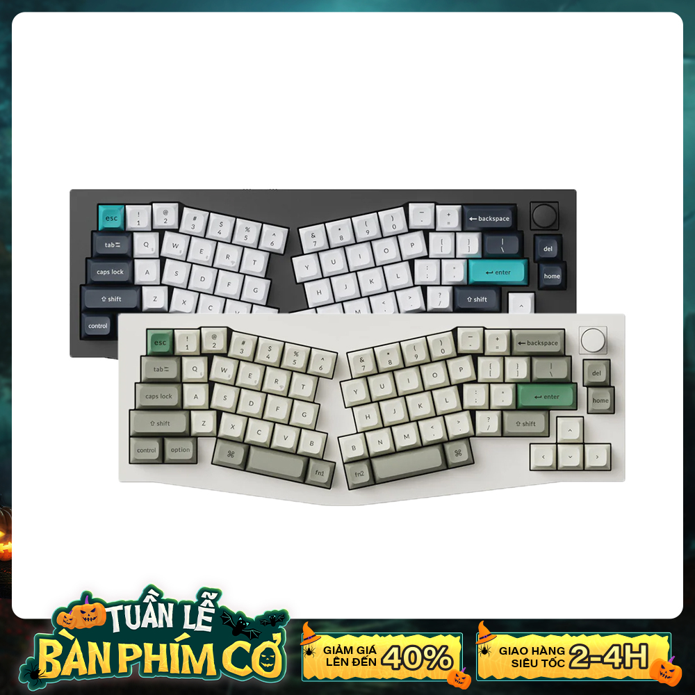 Bàn phím cơ không dây Alice Keychron Q8 Max RGB Hotswap (Gateron Sw)