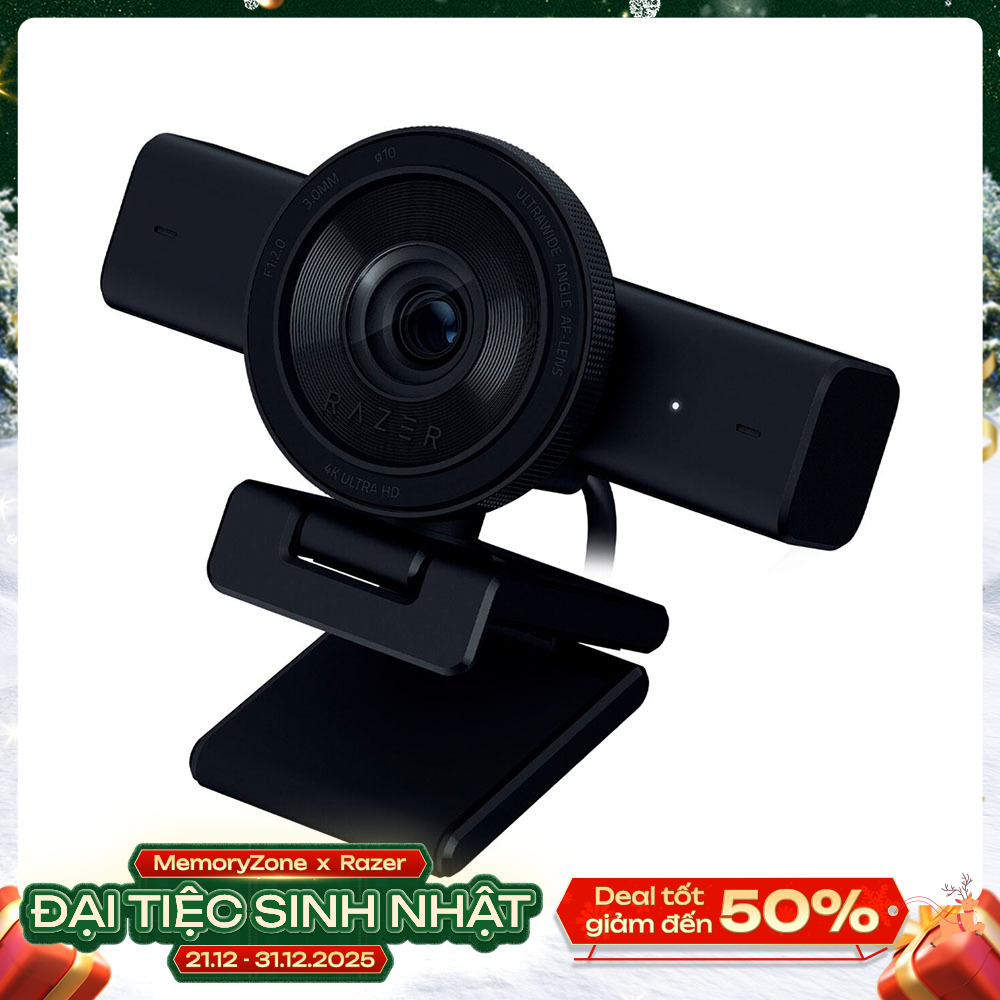 Webcam máy tính Razer Kiyo V2 4K Black RZ19-05370100-R3M1