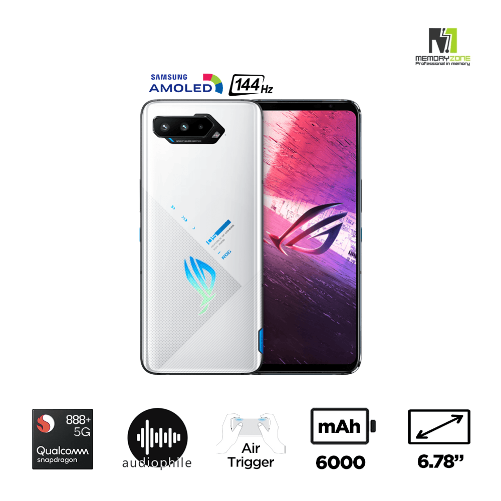 ASUS ROG Phone 5s White 8GB 128GB ZS676KS-1B112WW ASUS ROG Phone 5s White 8GB 128GB ZS676KS-1B112WW
