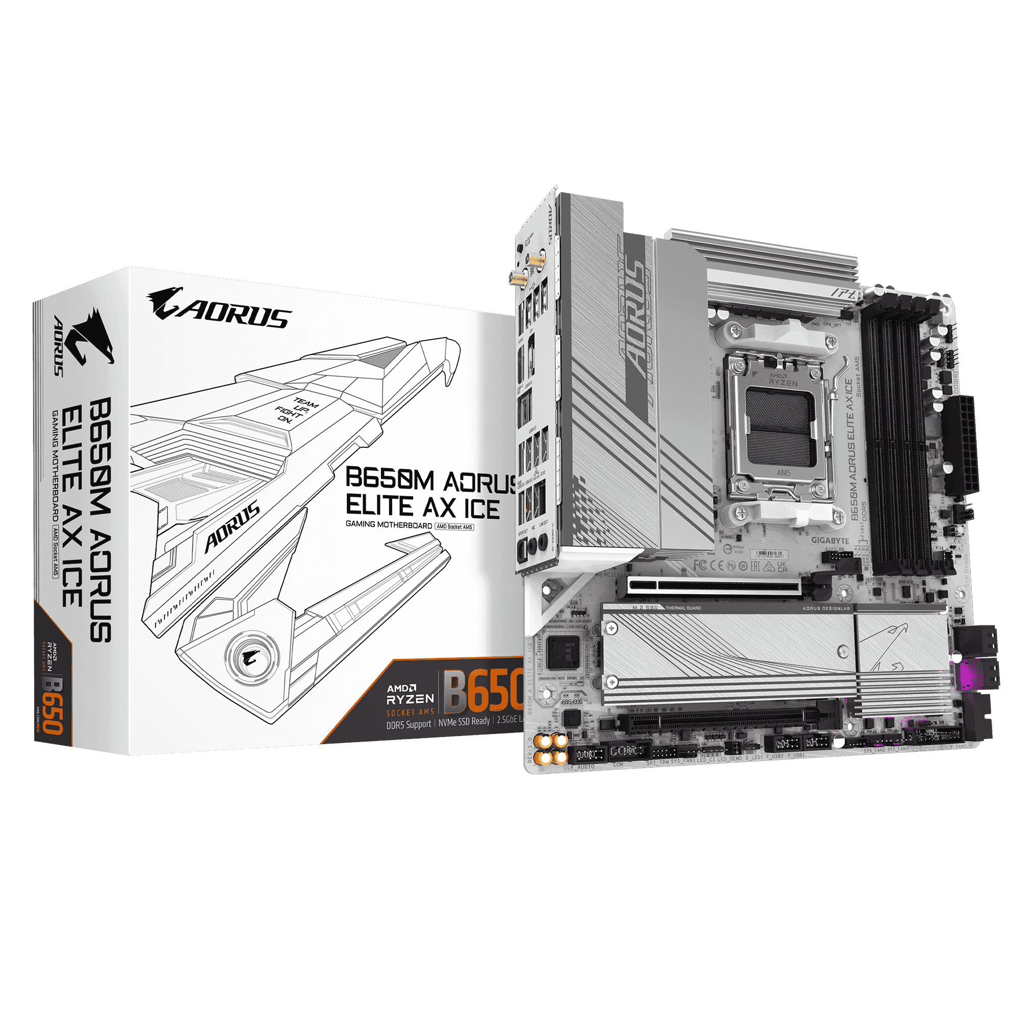 Mainboard Gigabyte B650M AORUS ELITE AX ICE DDR5