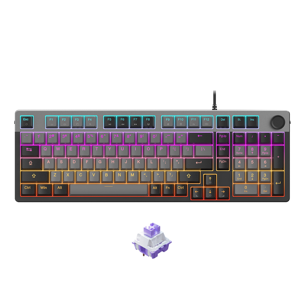 Bàn phím cơ Dareu EK98L Multi LED Grey x Black (Dareu Sw)