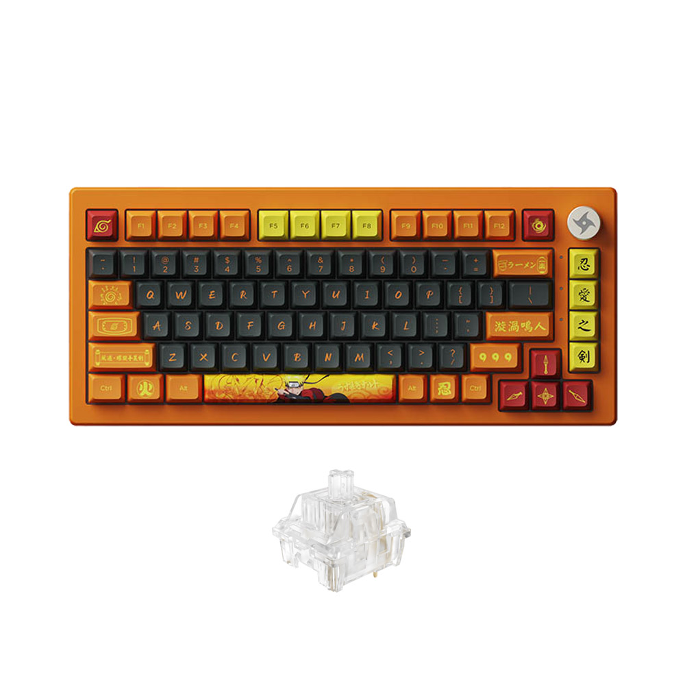 Bàn phím cơ không dây AKKO 5075B Plus Naruto RGB Hotswap (Akko CS Sw Crystal)