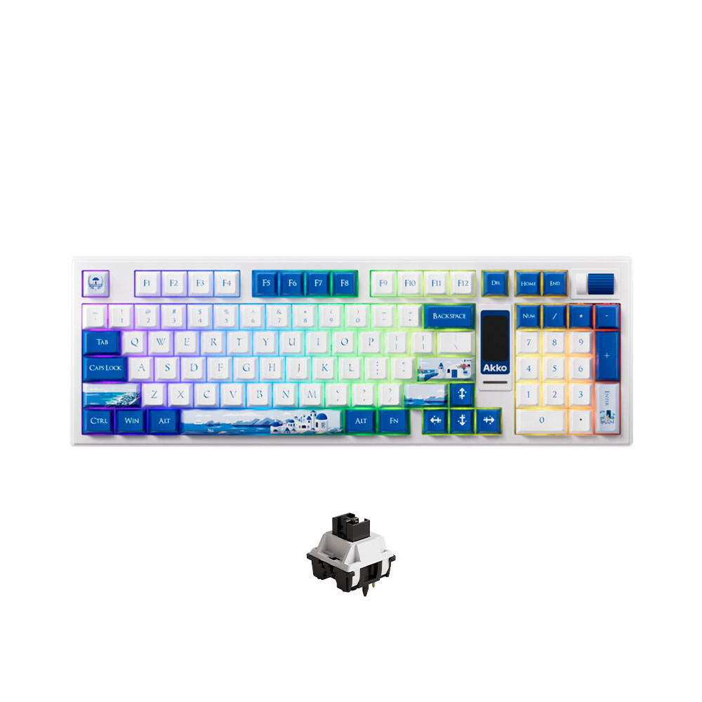 Bàn phím cơ không dây AKKO 5098B Santorini LCD Screen RGB Hotswap (AKKO Sw)