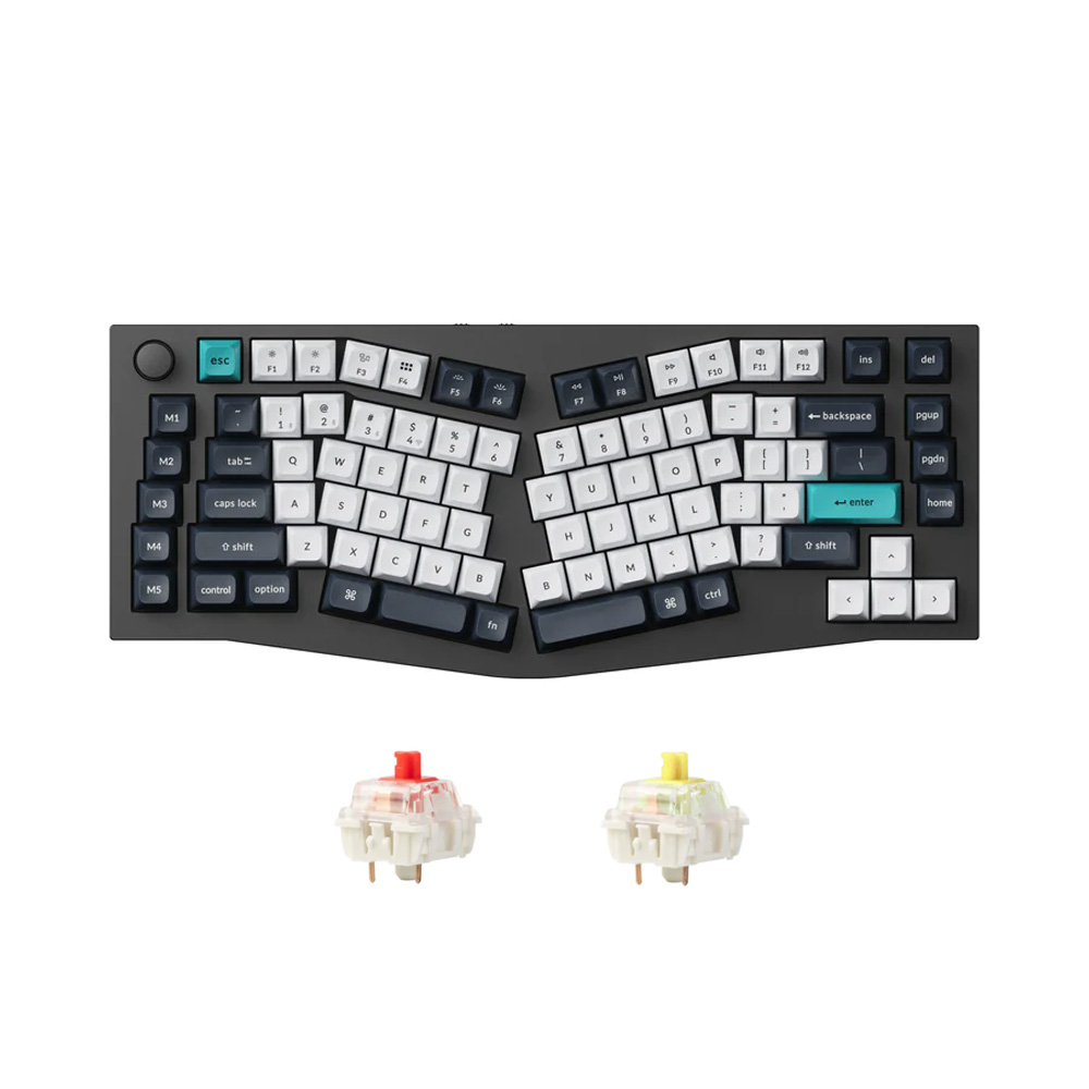 Bàn phím cơ không dây Alice Keychron Q10 Max Carbon Black RGB Knob Hotswap (Gateron Sw)