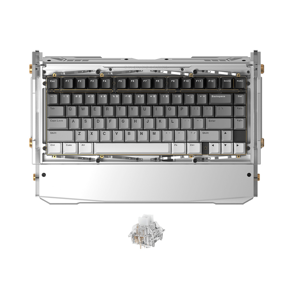 Bàn phím cơ không dây Dry Studio Black Diamond 75 Mithril Advance RGB Hotswap