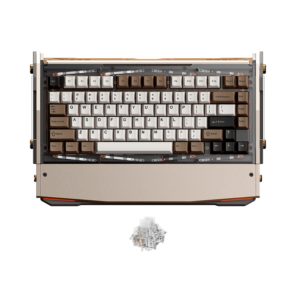 Bàn phím cơ không dây Dry Studio Black Diamond 75 V2 Titan Advance RGB Hotswap