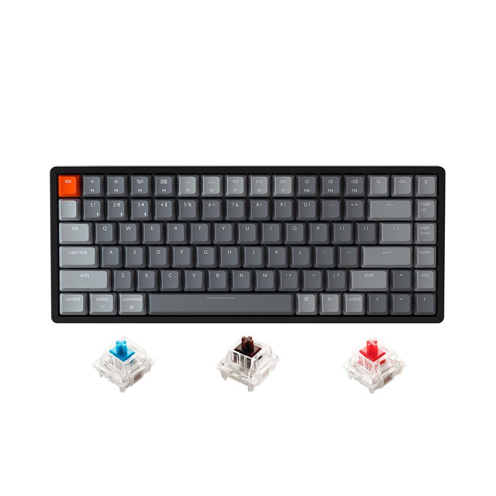 Bàn phím cơ không dây Keychron K2V2 Aluminum Led RGB Gateron Switch Red / Blue / Brown