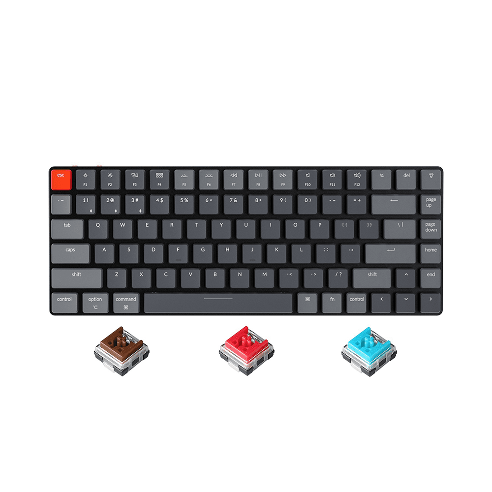 Bàn phím cơ không dây Keychron K3V2 Aluminum Led RGB HotSwap Optical Switch Low Profile Red / Blue / Brown