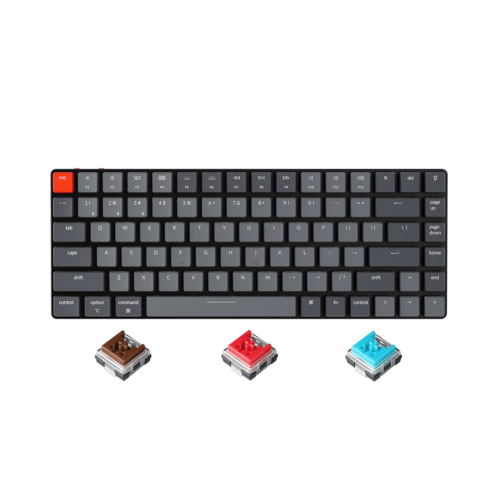 Bàn phím cơ không dây Keychron K3V2 Aluminum White Led HotSwap Optical Switch Low Profile Red / Blue / Brown