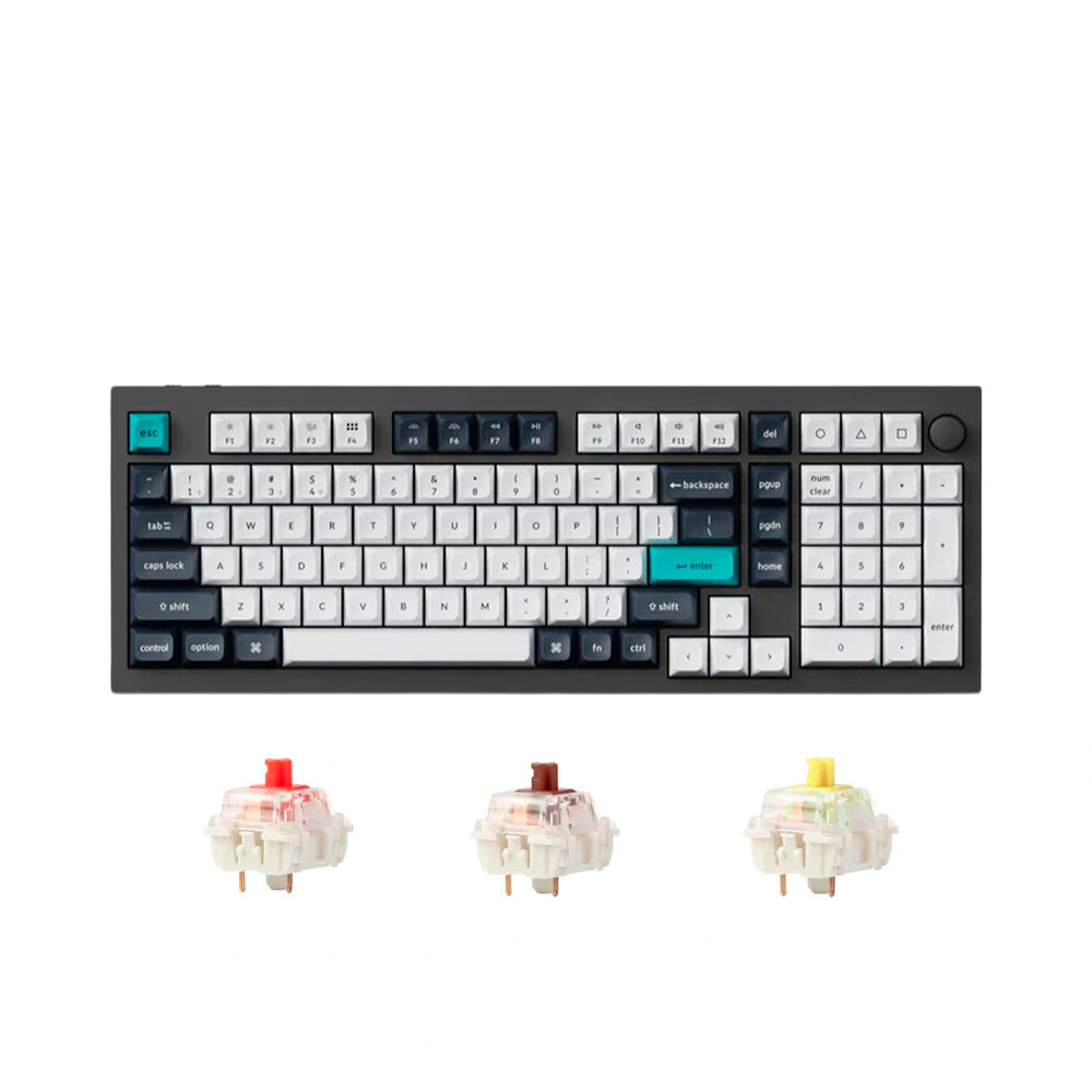 Bàn phím cơ không dây Keychron Q5 Max Carbon Black RGB Knob Hotswap (Gateron Sw)