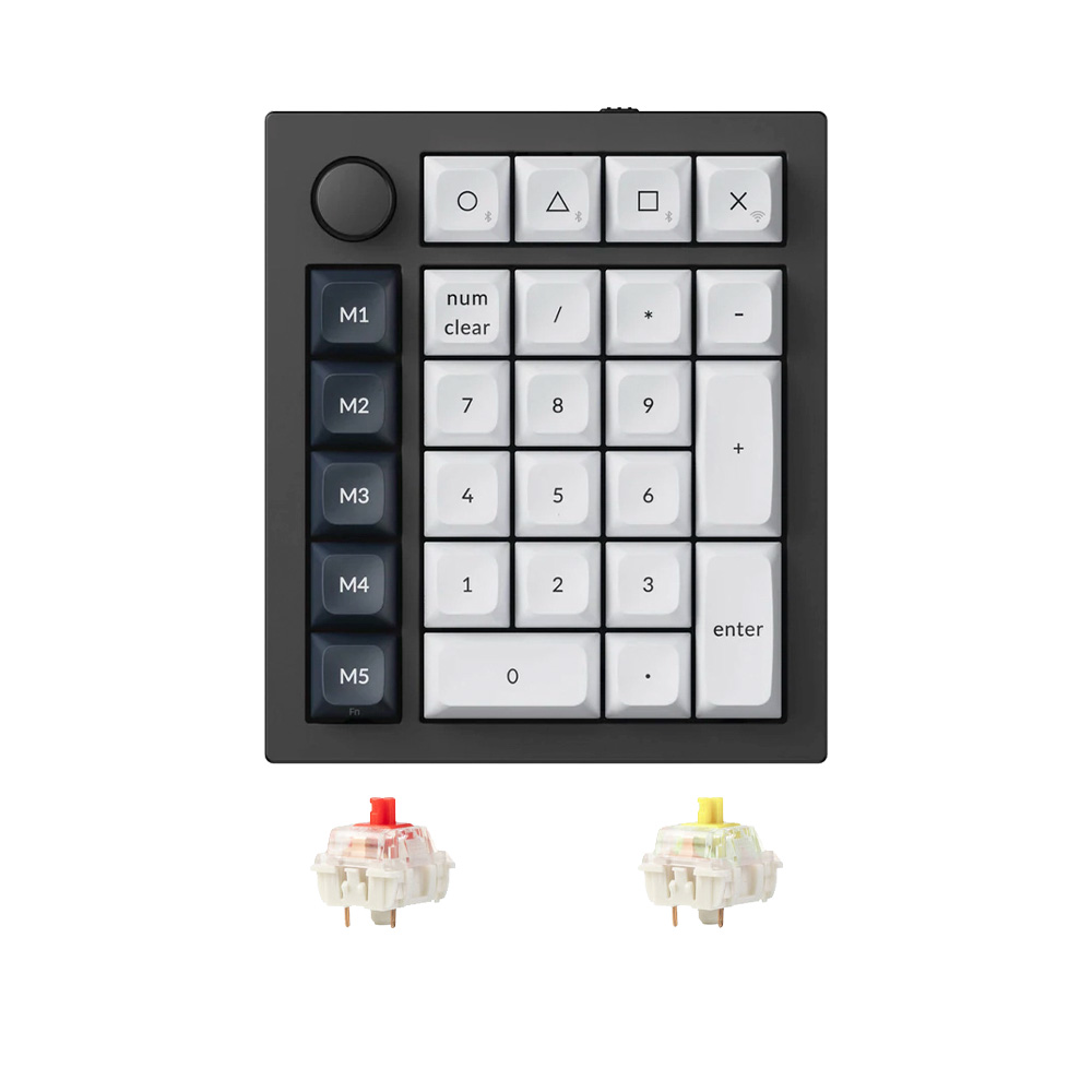 Bàn phím cơ không dây Numpad Keychron Q0 Max Carbon Black RGB Knob Hotswap (Gateron Sw)