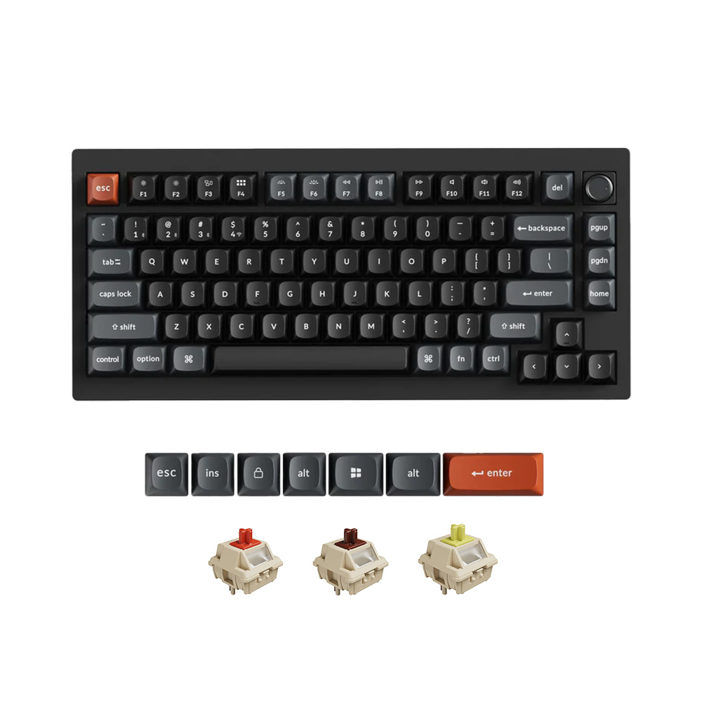 Bàn phím cơ không dây Keychron V1 Ultra 8K ZMK RGB Hotswap
