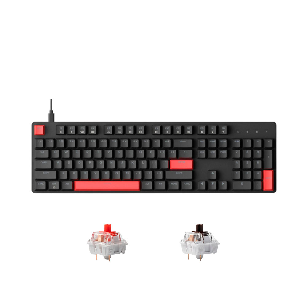 Bàn phím cơ Lemokey X2 Red Blacklight (Keychron Sw)