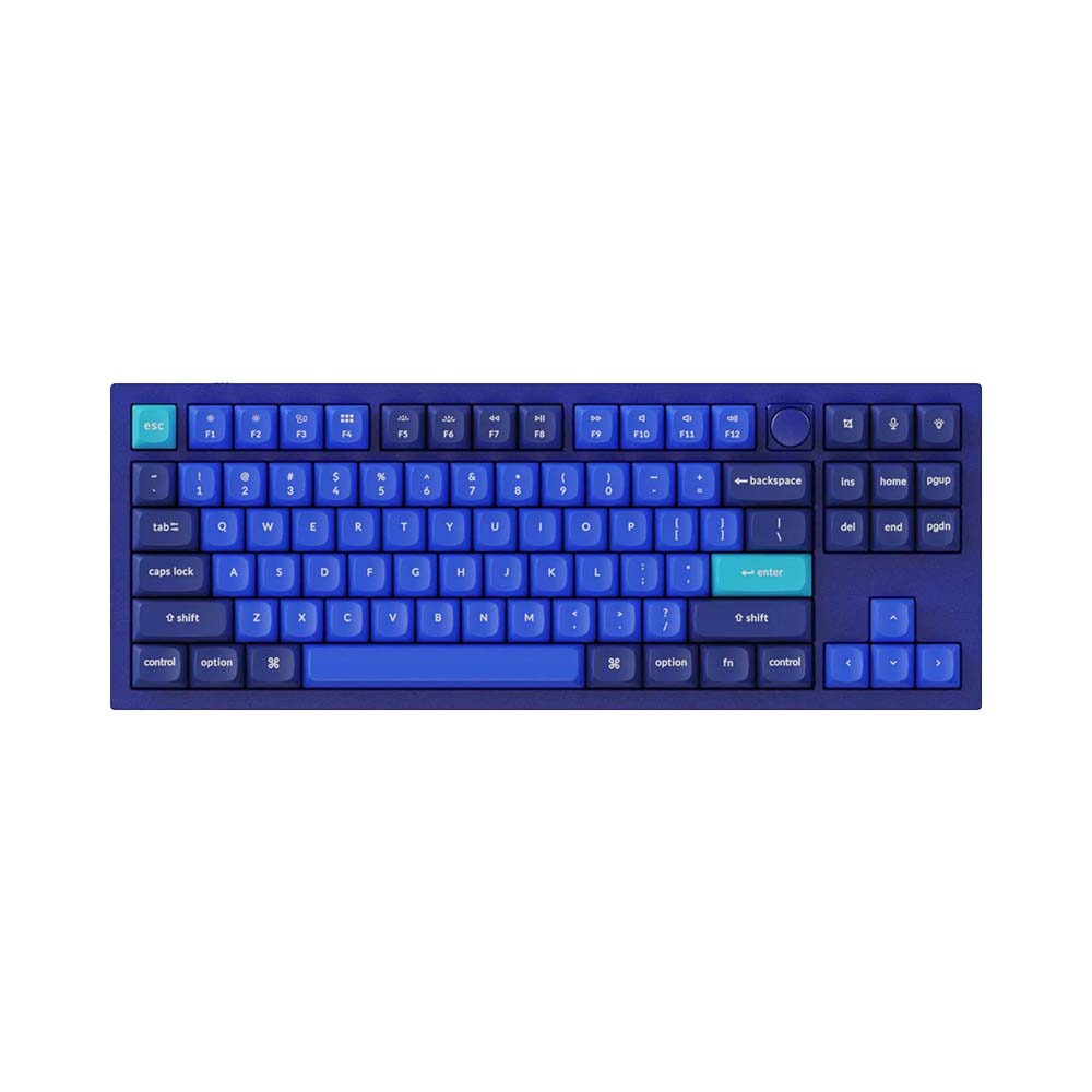 Bàn phím cơ TKL Keychron Q3 Full Assembled Knob Navy Blue Gateron G Pro Red Q3-O1